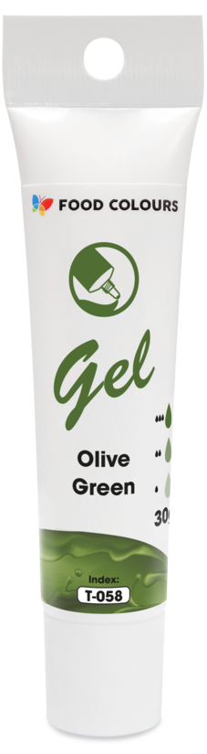 Olīvzaļa želejveida krāsviela tūbiņā 30g